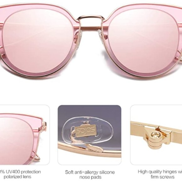 Fashion Round Polarized Sunglasses for Women